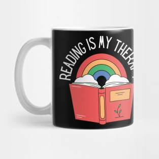 Reading Is My Therapy Mug
